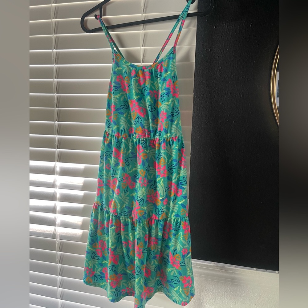 👗💕 Cat & Jack Turquoise Heart Print Dress 💕👗